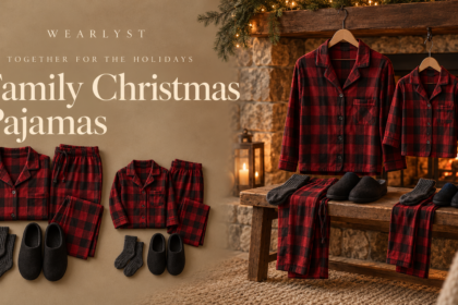Matching family Christmas pajamas outfit ideas for women, men and kids