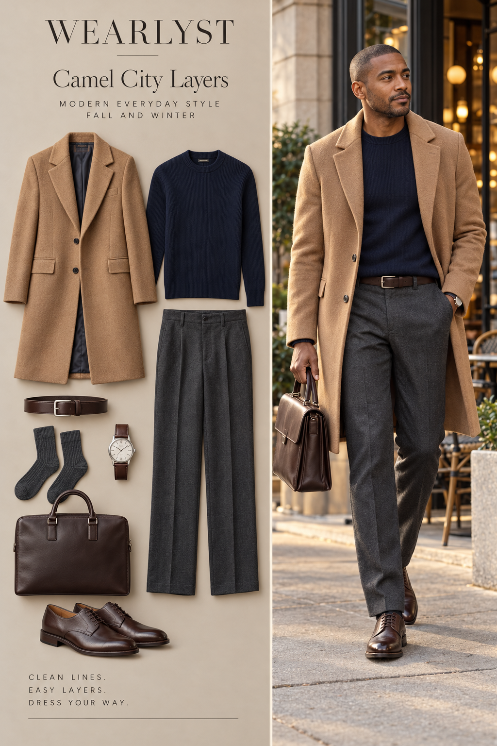 Camel City Layers outfit for men over 50