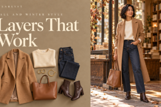 Fall and winter outfits for women over 40 with tailored layers and comfortable shoes
