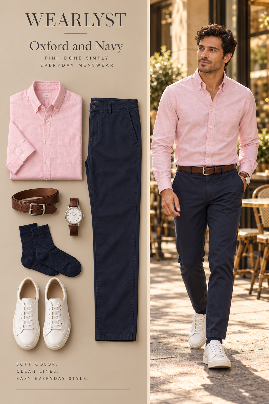 Oxford and Navy outfit for men