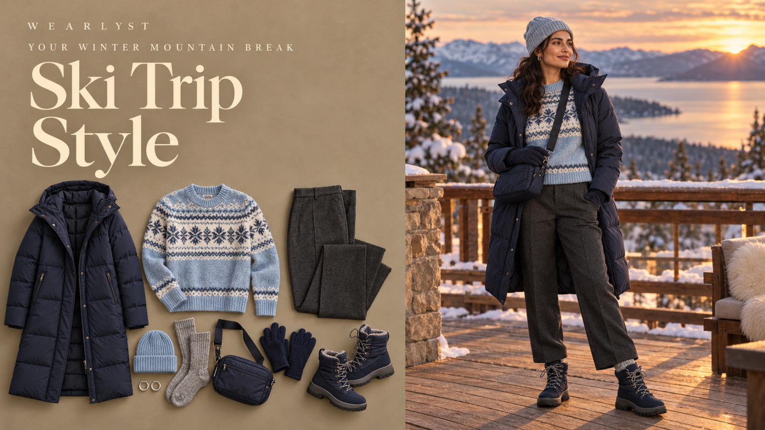 Ski trip outfits and après-ski outfit ideas for women