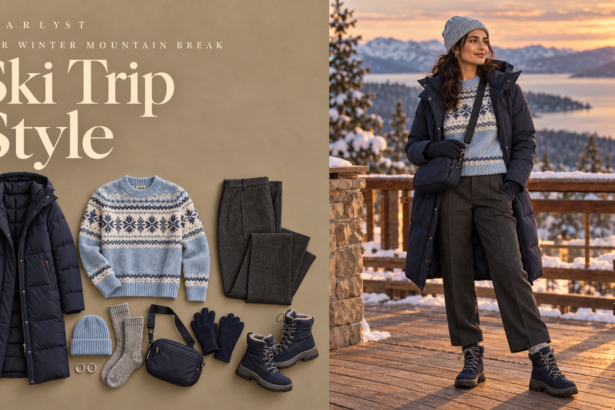 Ski trip outfits and après-ski outfit ideas for women