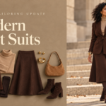Skirt suit outfits and modern matching set ideas for women