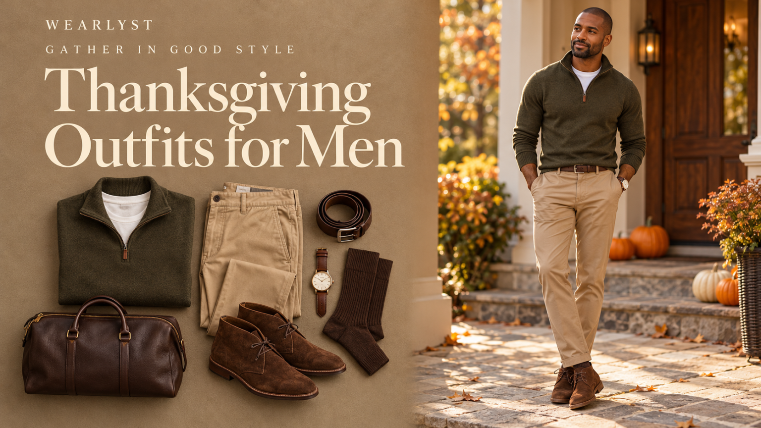 Thanksgiving outfits for men from casual to dressy