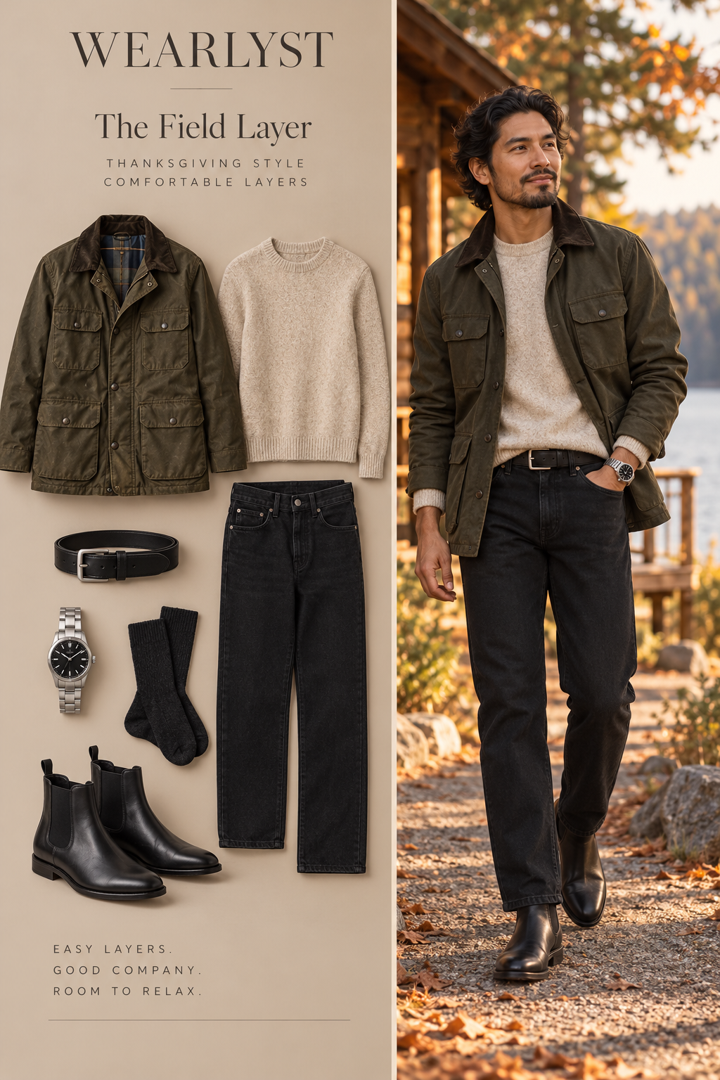 Field Layer Thanksgiving outfit for men