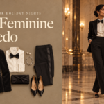 Tuxedo outfit women: feminine evening outfit ideas