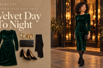 Velvet outfits and holiday outfit ideas for women