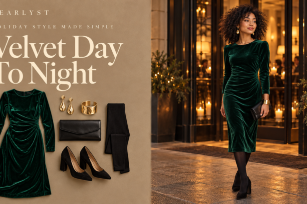 Velvet outfits and holiday outfit ideas for women